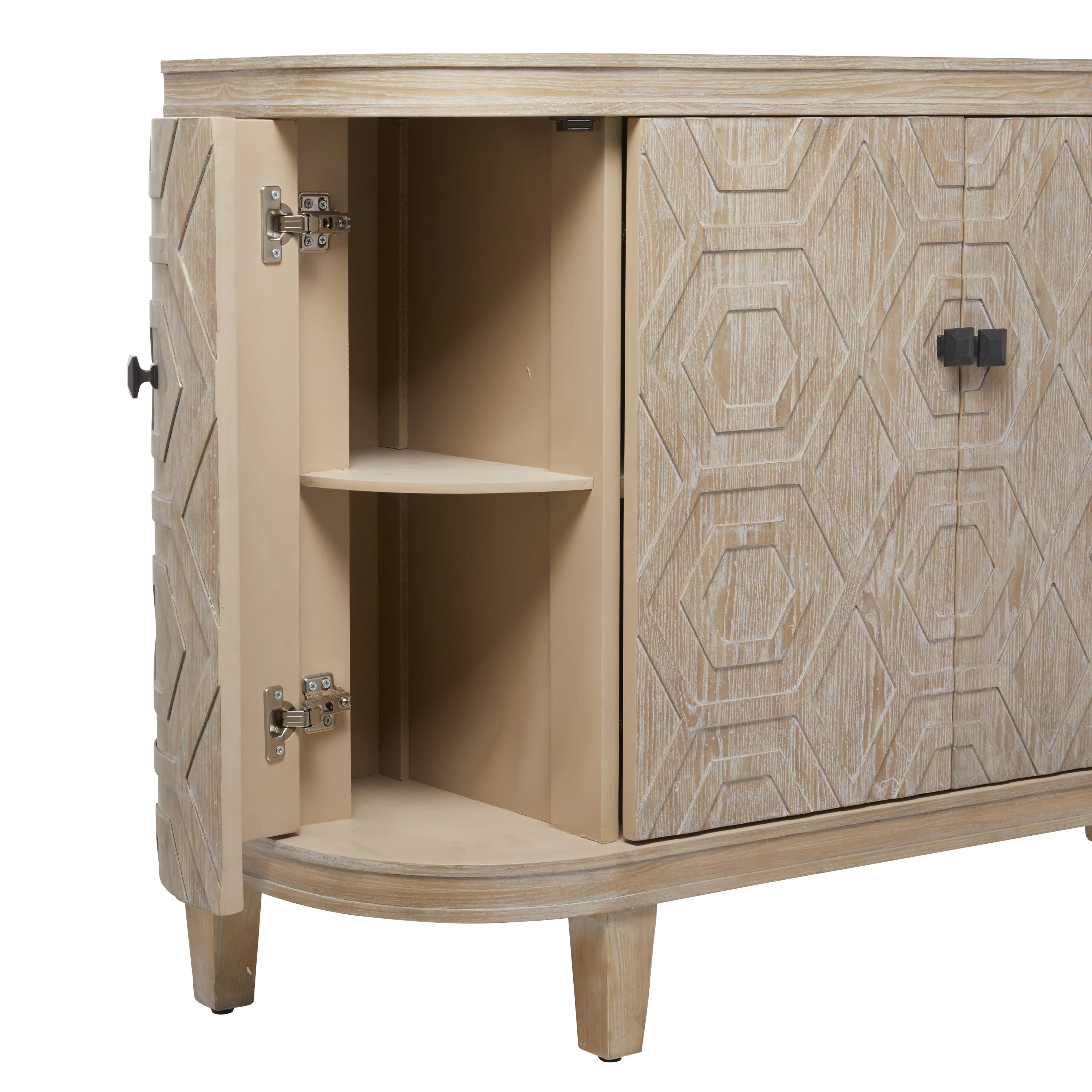 DecMode Wood Traditional Cabinet with a Neutral Palette, 47