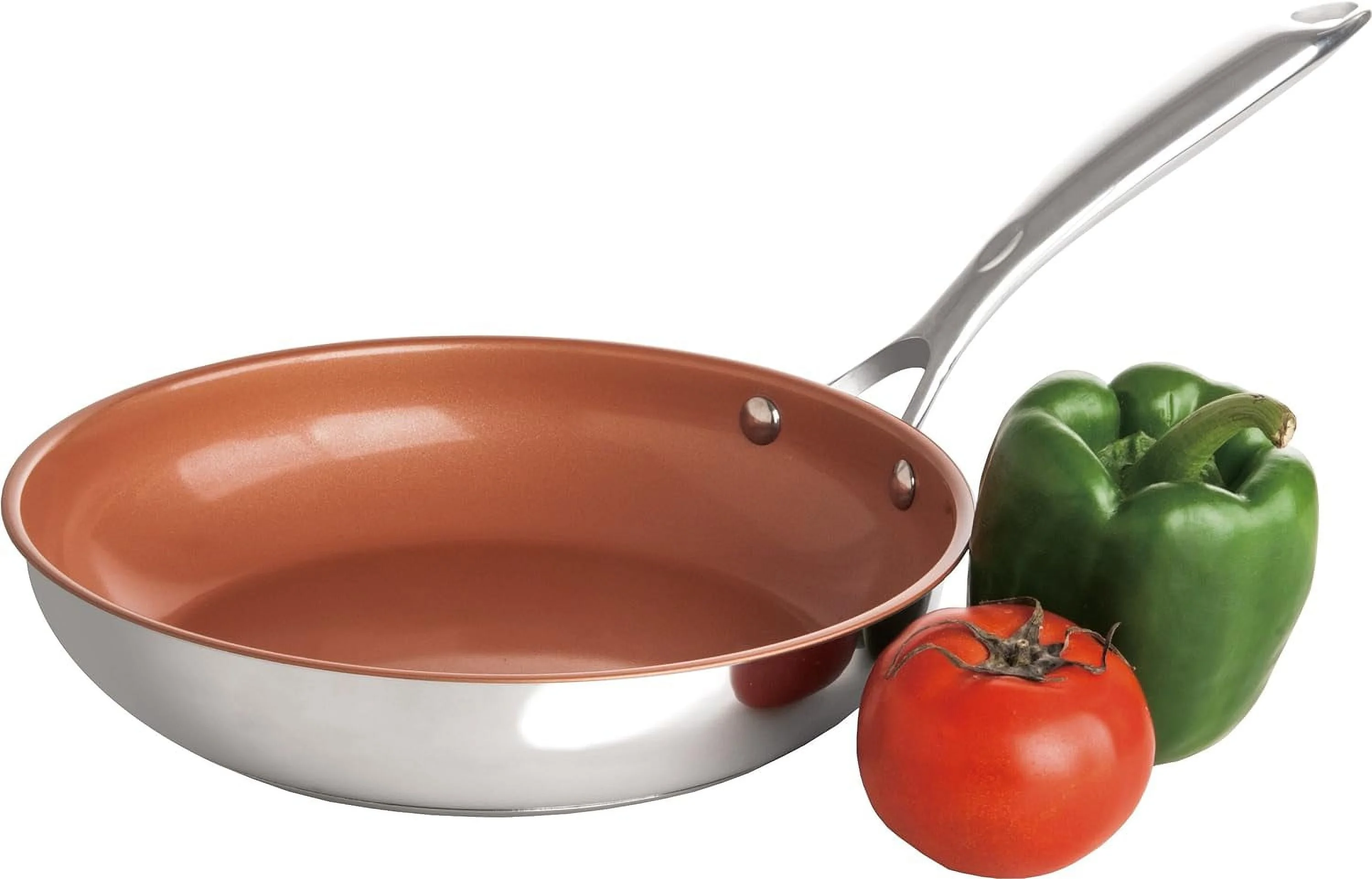 Redwood Copper 7 Piece Stainless Steel Cookware Set With Ceramic Titanium Non Stick, 1