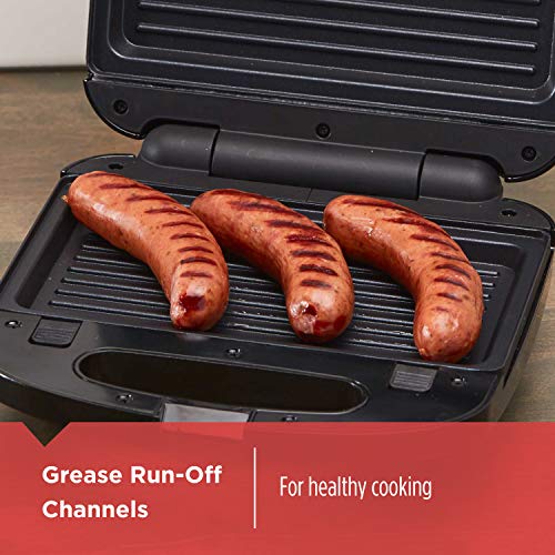 BLACK+DECKER 3-in-1 Waffle Iron, WM2000SD, Grill and Sandwich Press, Non-Stick Removable Plates, Space Saving Compact Design