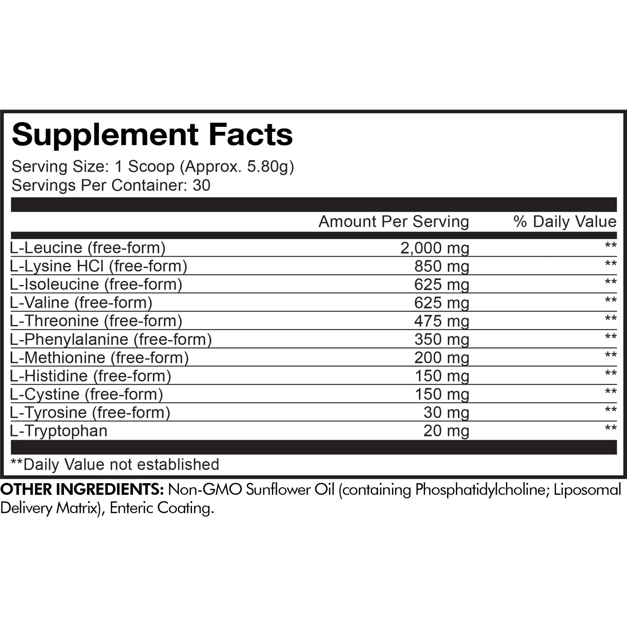 Codeage Multi Amino+ Powder, Liposomal EAA + Branched-Chain Amino Acid Powder Supplement, 6.15 oz