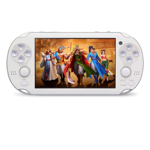 CZT Handheld Game Console 4.3 inch Double Joystick 8GB Build in 2200 Retro Game Video Game Console Arcade Multiple Emulator Mini Portable Game Player MP3/4 TV Out Gifts for Children/Men(Black)