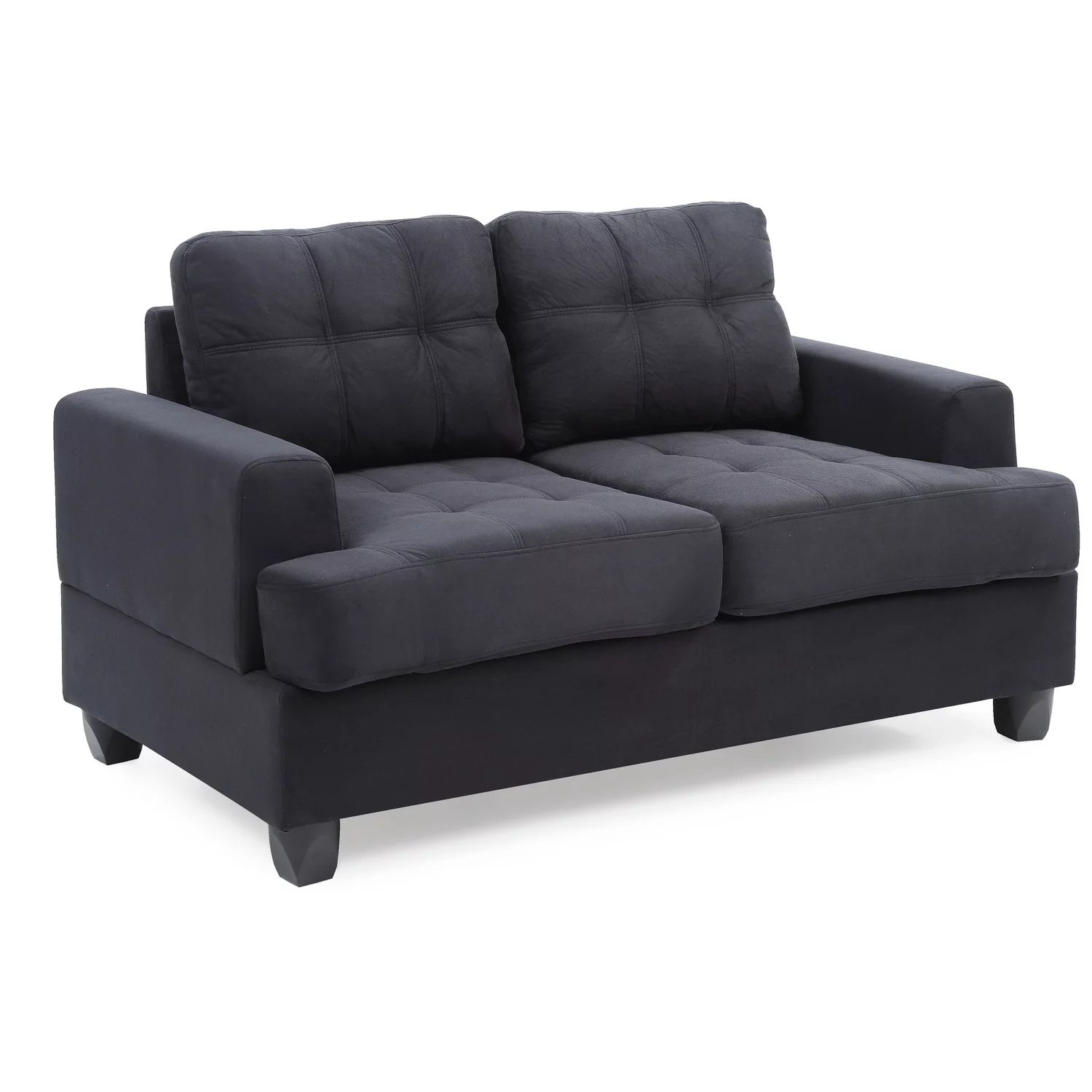 Homestock Sophisticated Simplicity G515A-L Loveseat , Black