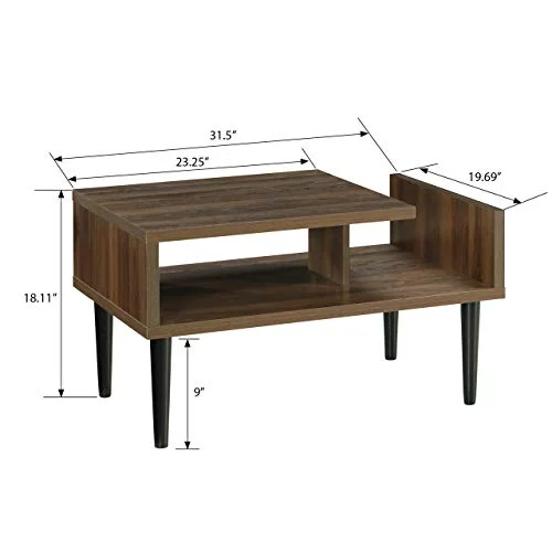 OS Home And Office Century Coffee Table, Danish Walnut