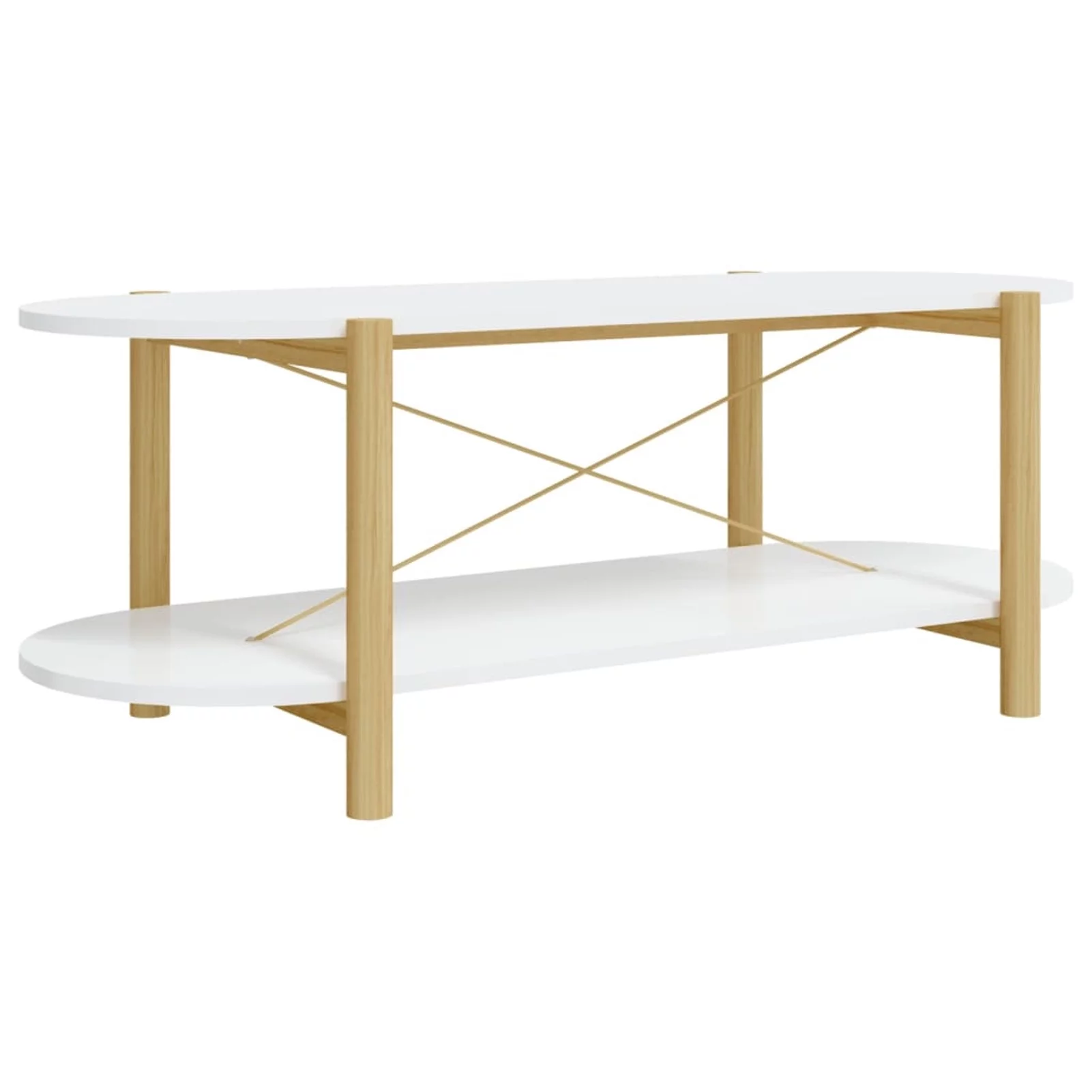 Htovila Coffee Table White 43.3