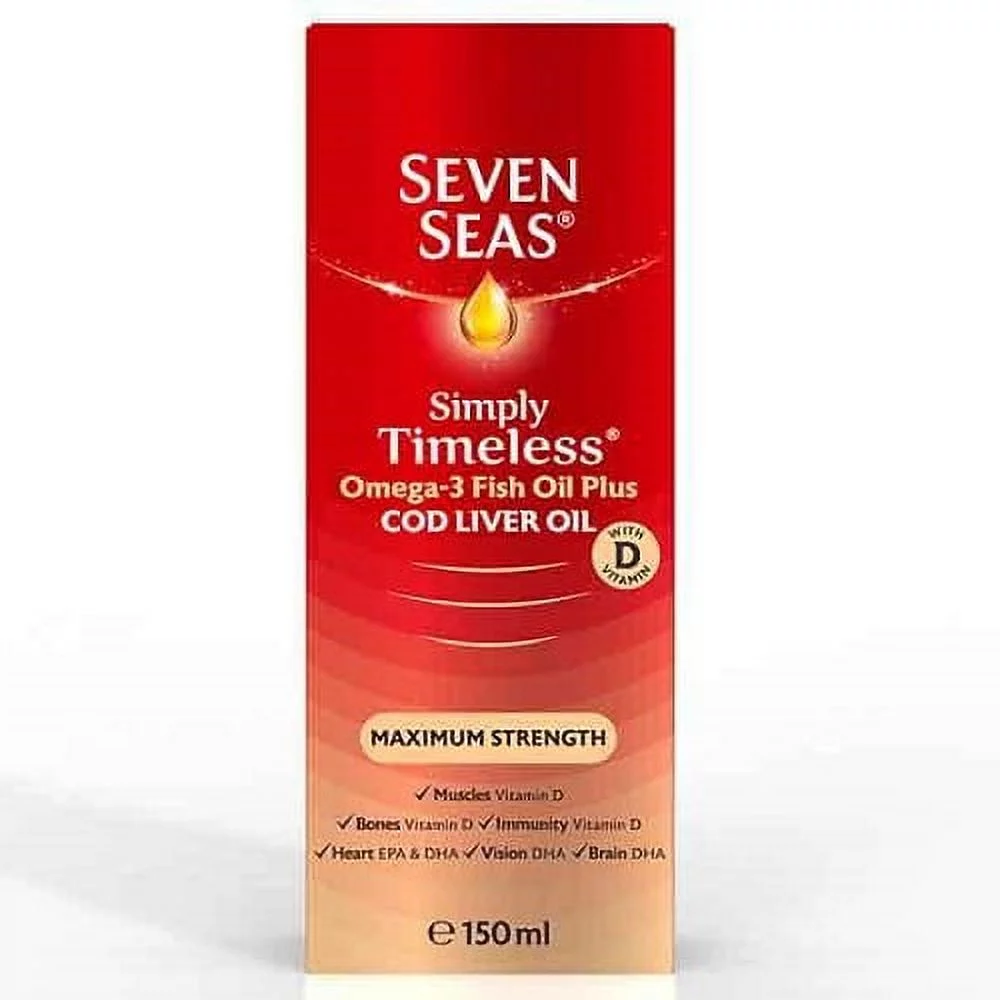 Seven Seas Pure Cod Liver Oil Maximum Strength 150ml