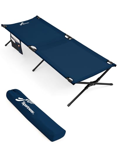 Sportneer Camping Cot, Military Cot Portable Camping Cots for Sleeping 78.3
