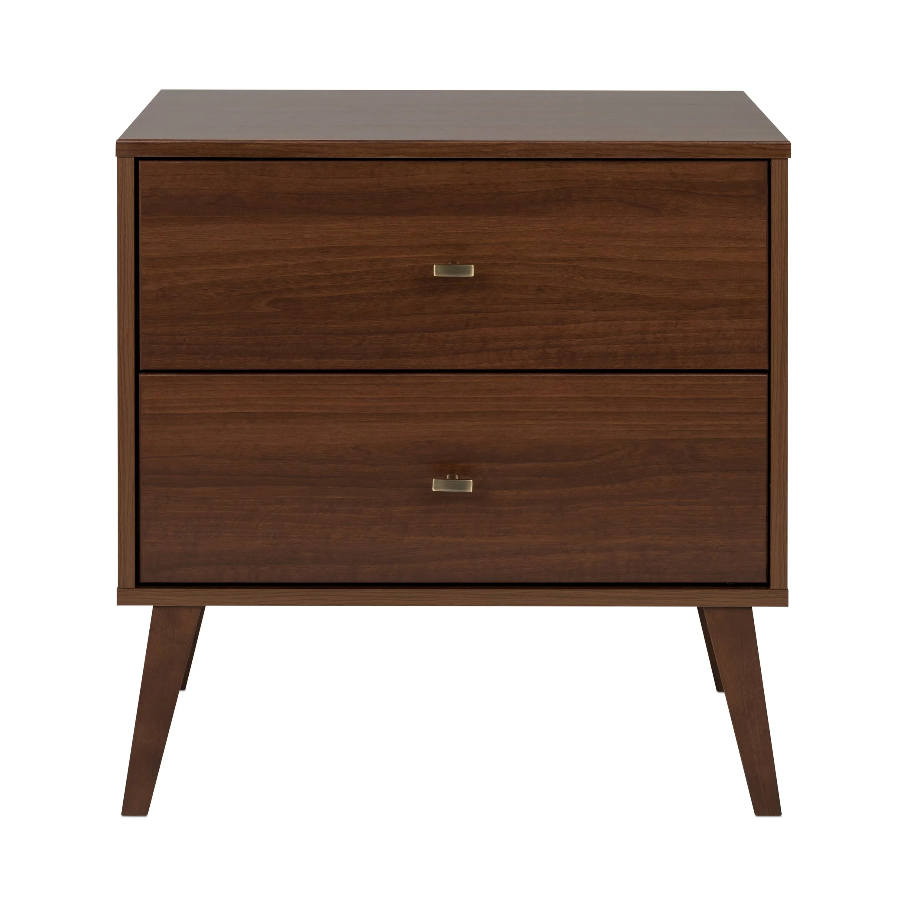Prepac Milo Mid-Century Modern 2-Drawer Nightstand, 16