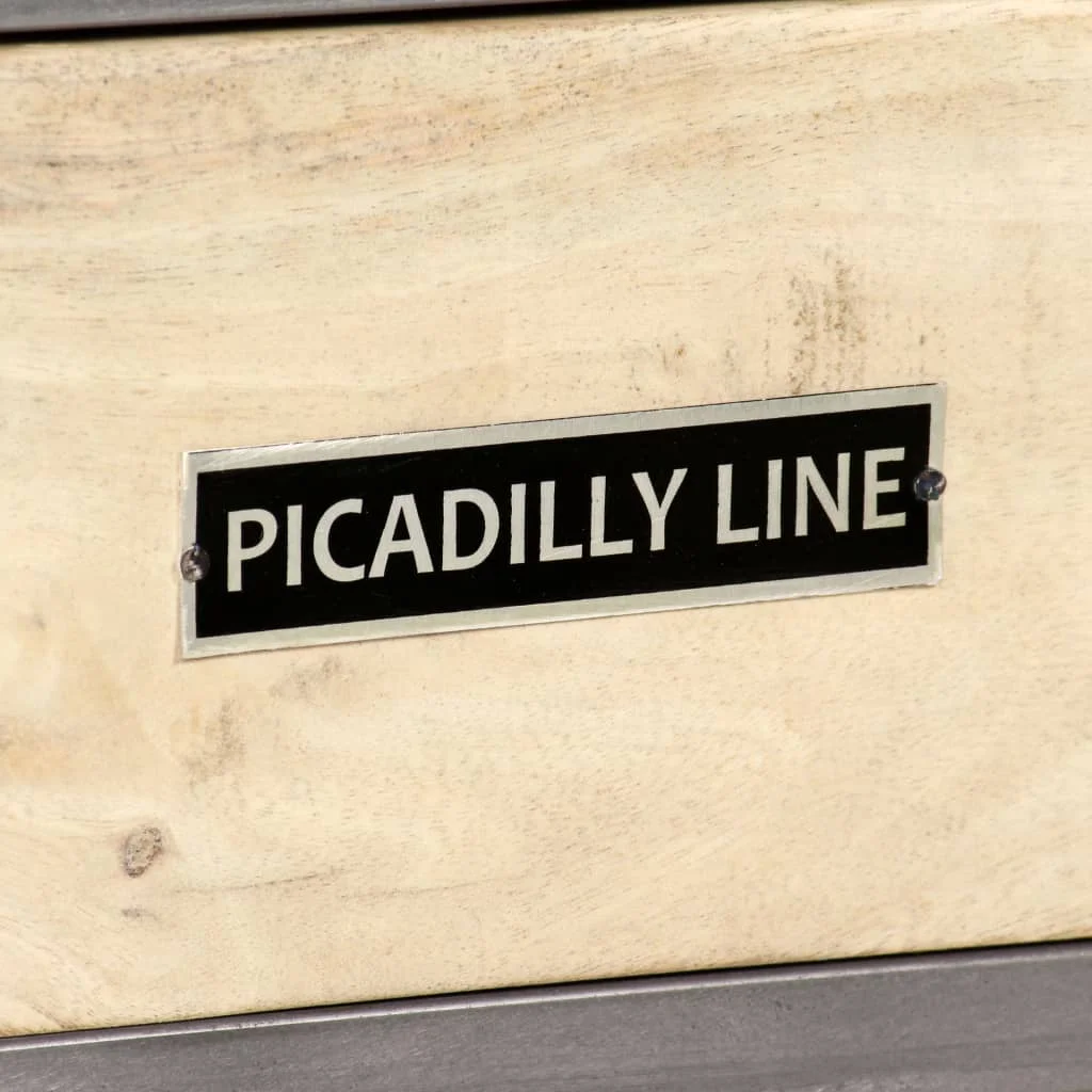 TV Stand Solid Wood Mango and Steel 47.2