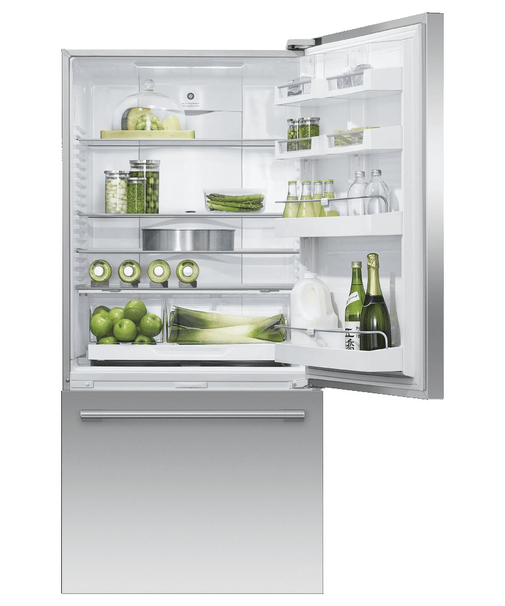 FISHER & PAYKEL RF170WRHJX1  BOTTOM FREEZER FREESTANDING REFRIGERATOR Stainless Steel