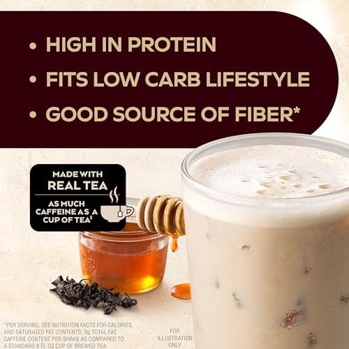 Atkins Creamy Milk Chocolate PLUS Protein Shake, 30g Protein, 7g Fiber, 2g Net Carb, 1g Sugar, Keto Friendly, Low Carb, High Protein Drink, 12 Count