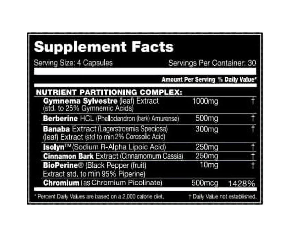 Performax Labs SLIN Max Nutrient Partitioning Complex - Increase Muscle Mass & Size -120ct – 30 Servings