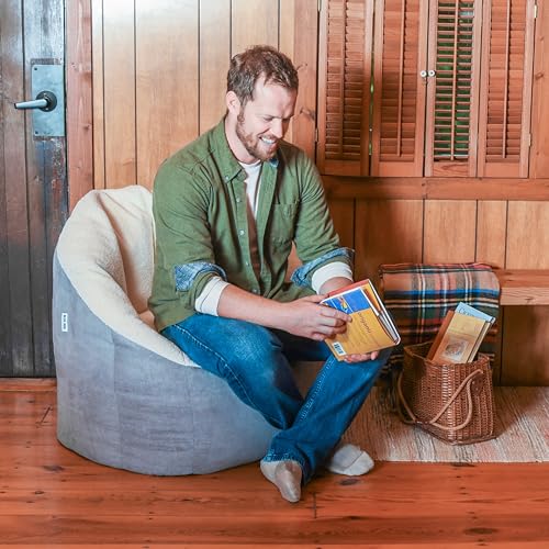 Big Joe Milano Lenox Denim Cobalt Beanbag Chair