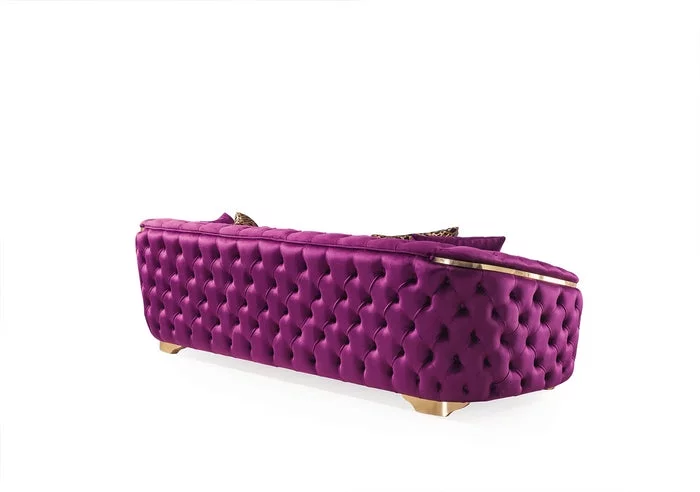 Lupino Purple Velvet Sofa & Loveseat
