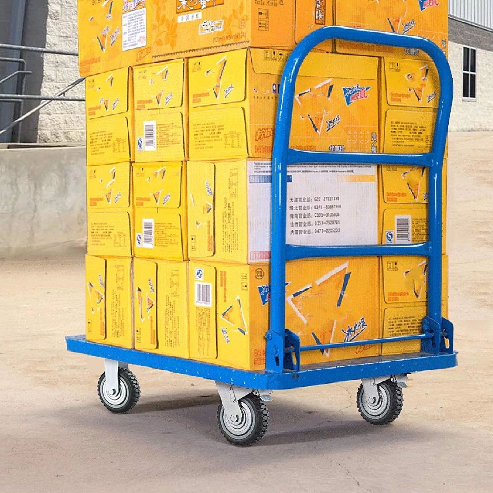 tonchean 4 Pack 8'' Caster Wheels, Heavy Duty Anti-Skid Rubber Swivel Casters with 360° Rotation Ball Bearing Silent Top Plate, Grey