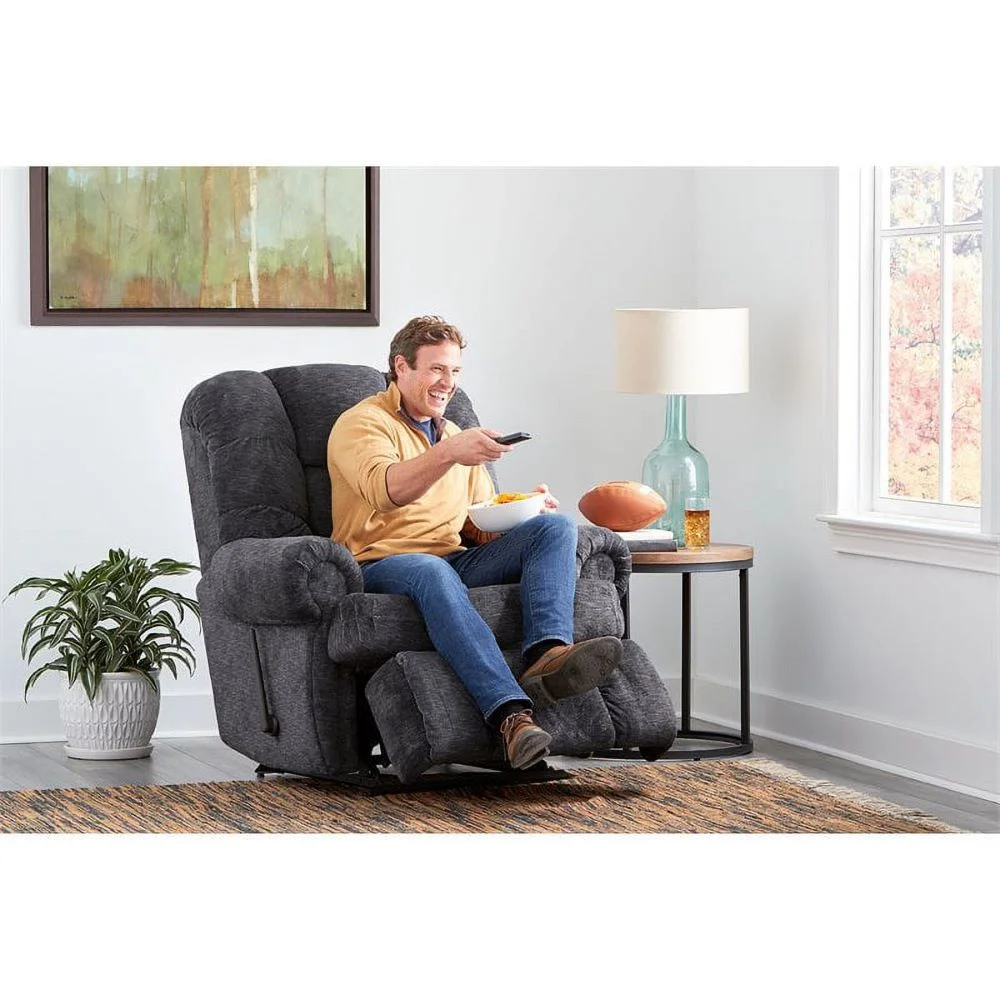 King Of Comfort Furniture Stallion Recliner. Big Man  Wallsaver Recliner. Extended Length 79