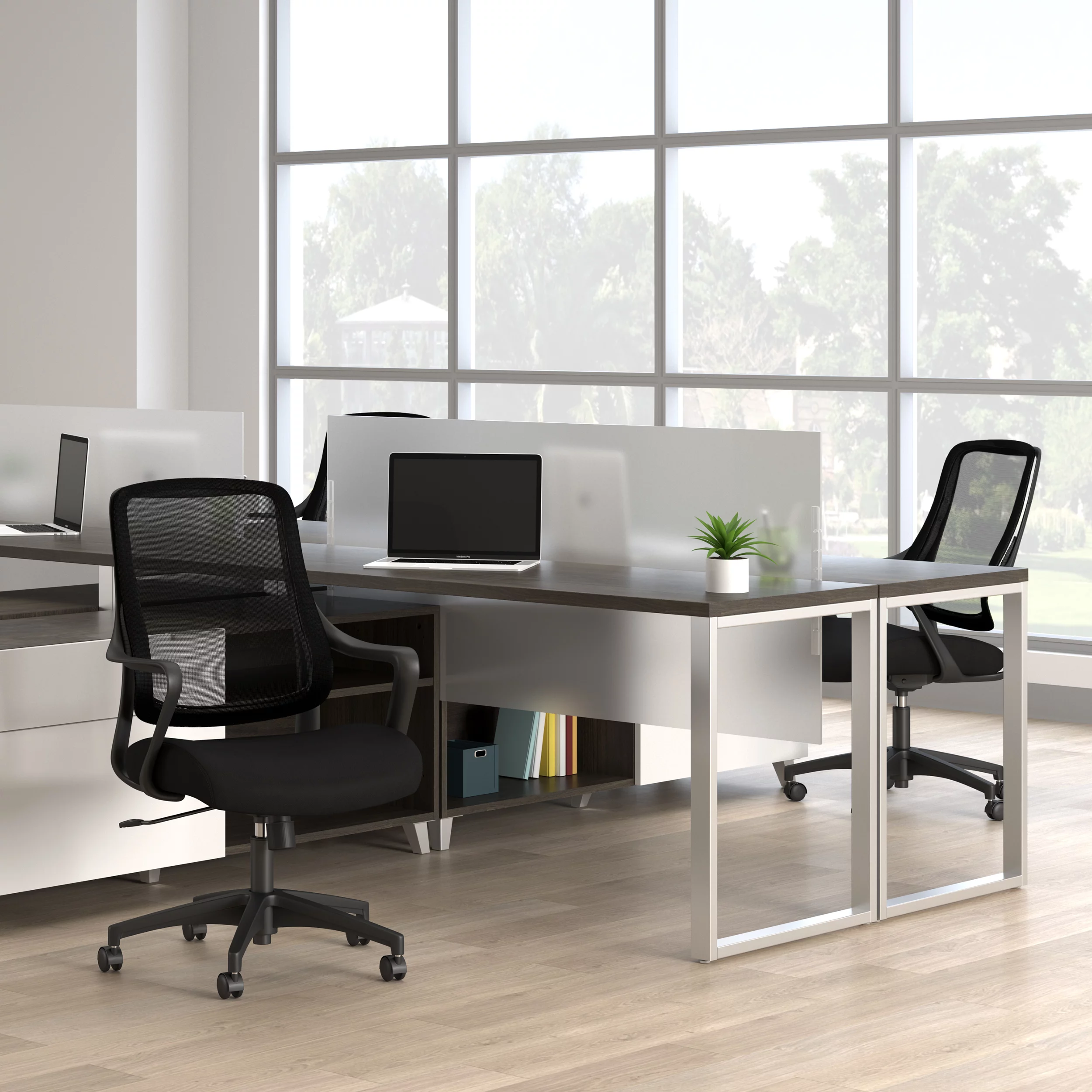 HON Basyx Helium Commercial-Grade Light Task Chair, Office Chair, in Black (BSX100VA10T)