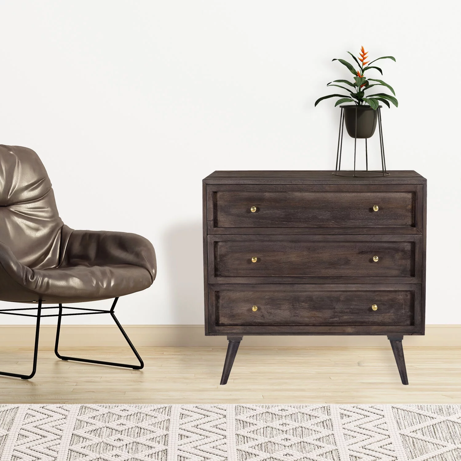 Cambridge Parkview 3-Drawer Mango Wood Chest