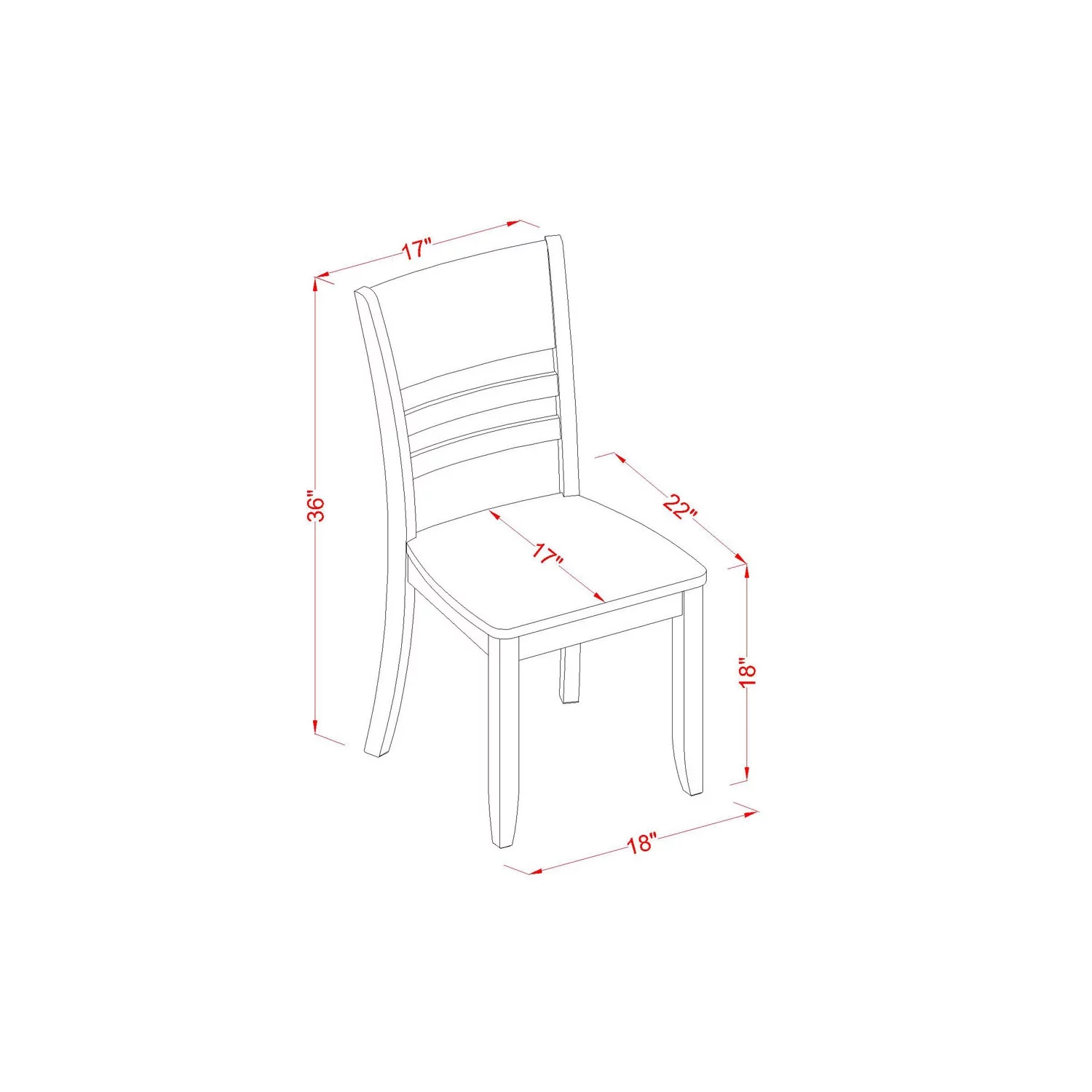 East West Furniture Antique 5-piece Traditional Wood Kitchen Set in Cappuccino