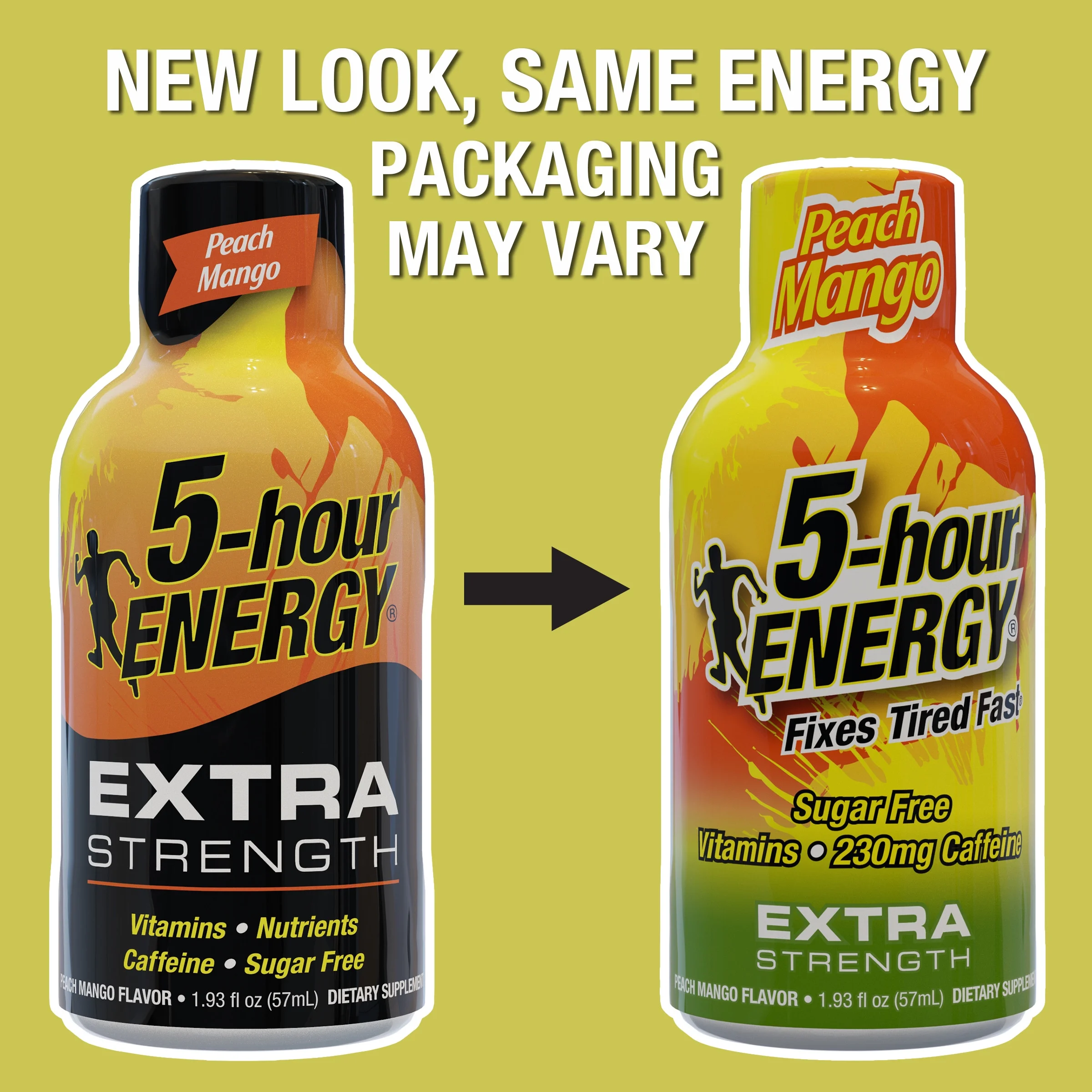 5-hour ENERGY Shot, Extra Strength, Peach Mango, 15 Count