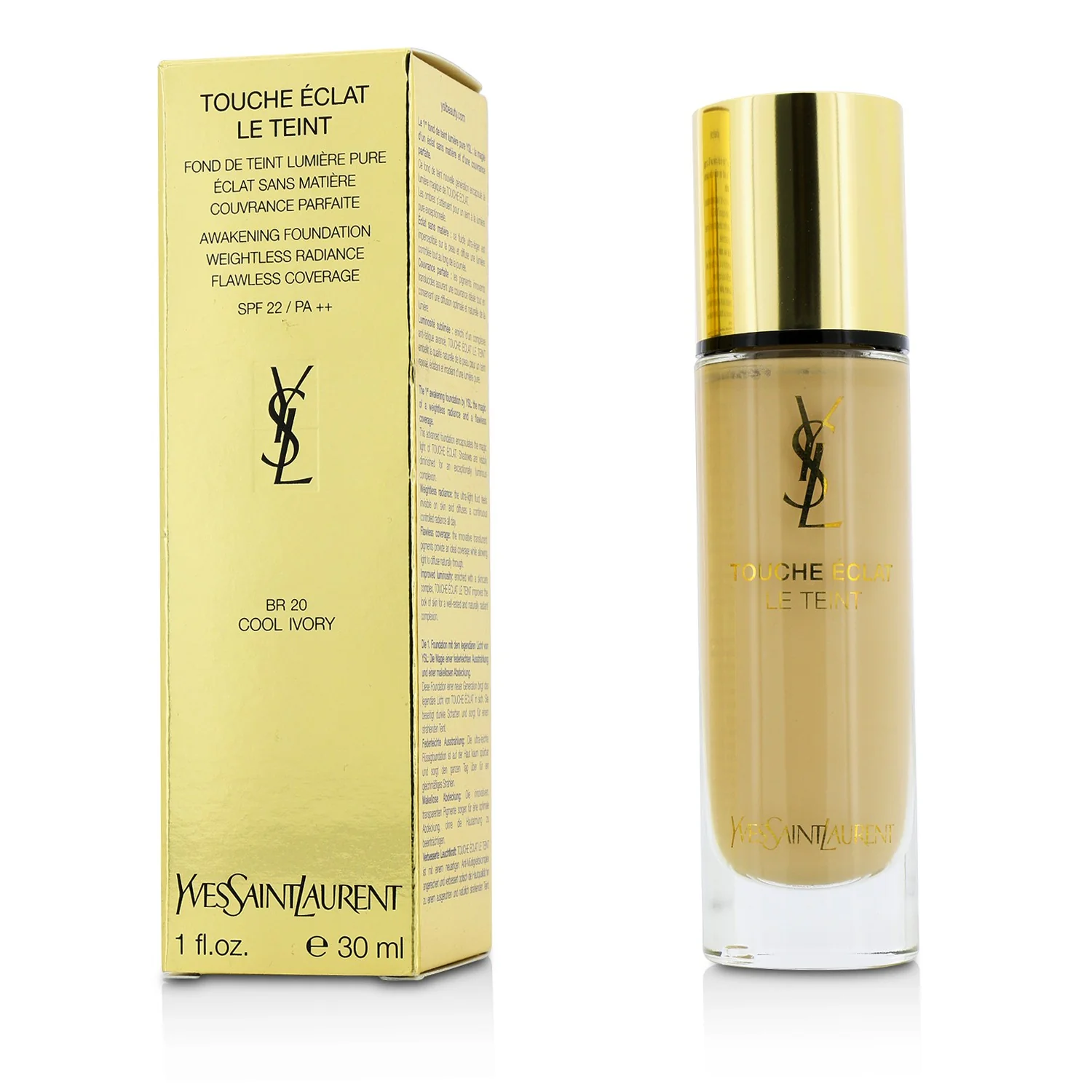 Yves Saint Laurent Touche Eclat Le Teint Awakening Foundation SPF22 - #B70 Mocha  30ml/1oz