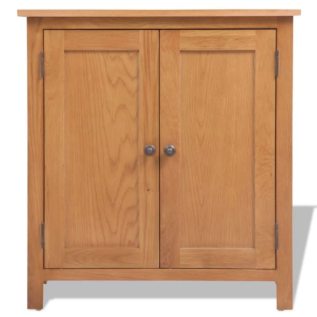 walmeck Sideboard Solid Oak Wood 27.6
