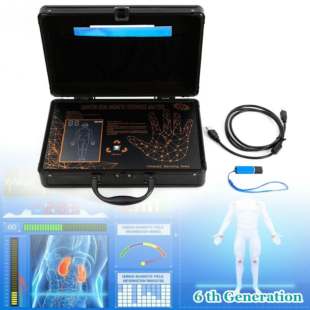 DENEST Quantum Magnetic Resonance Body Analyzer Body Health Analyzer Balck