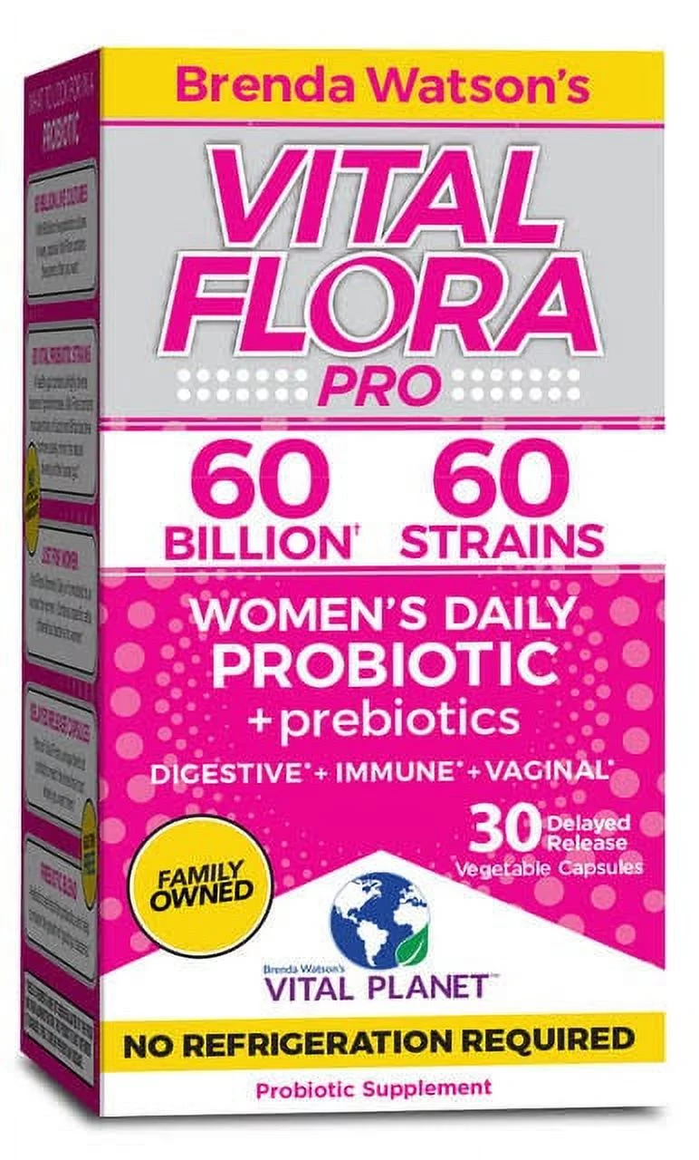 Vital Flora 60 Billion 60 Strain, Womens Vital Flora 30 VCaps