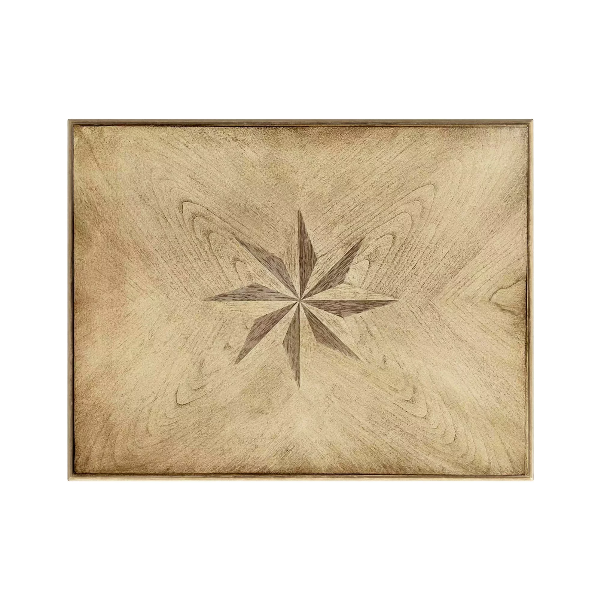 Butler Specialty Company Tyler Solid Wood Inlay Accent Table - Antique Beige