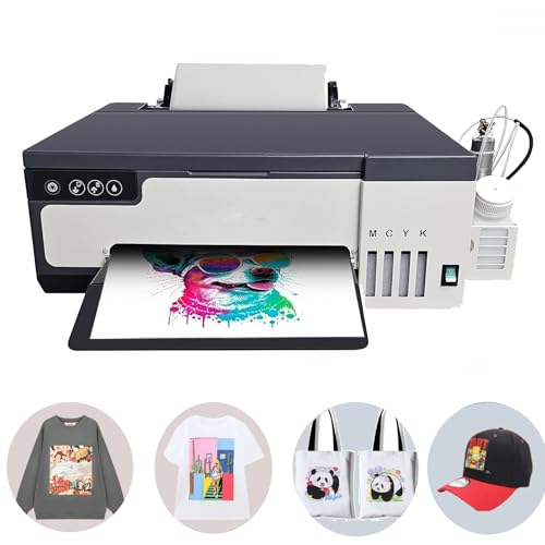 A4 DTF Printer Transfer Printing Machine T-Shirt Direct to Film DTF Transfer Printer Machine with White Ink Mixing System&Roll Feeder