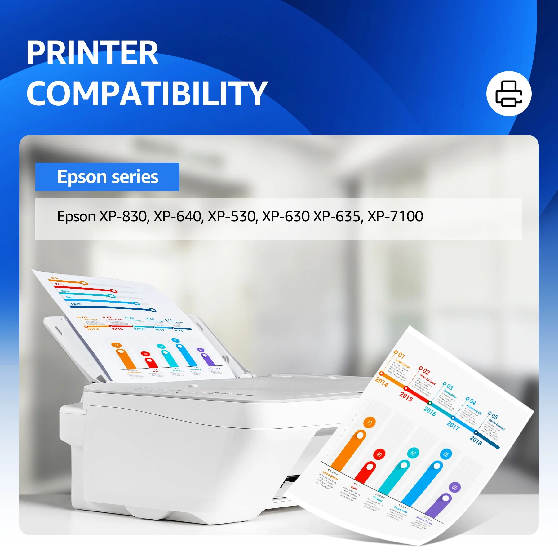 10-Pack 410XL Ink Cartridges Replacement for Epson 410XL 410 XL T410XL Ink Cartridges to use with Epson XP-7100 XP-830 XP-640 XP-630 XP-530 XP-635 XP7100 Printer (4 Black, 2 Cyan, 2 Magenta, 2 Yellow)