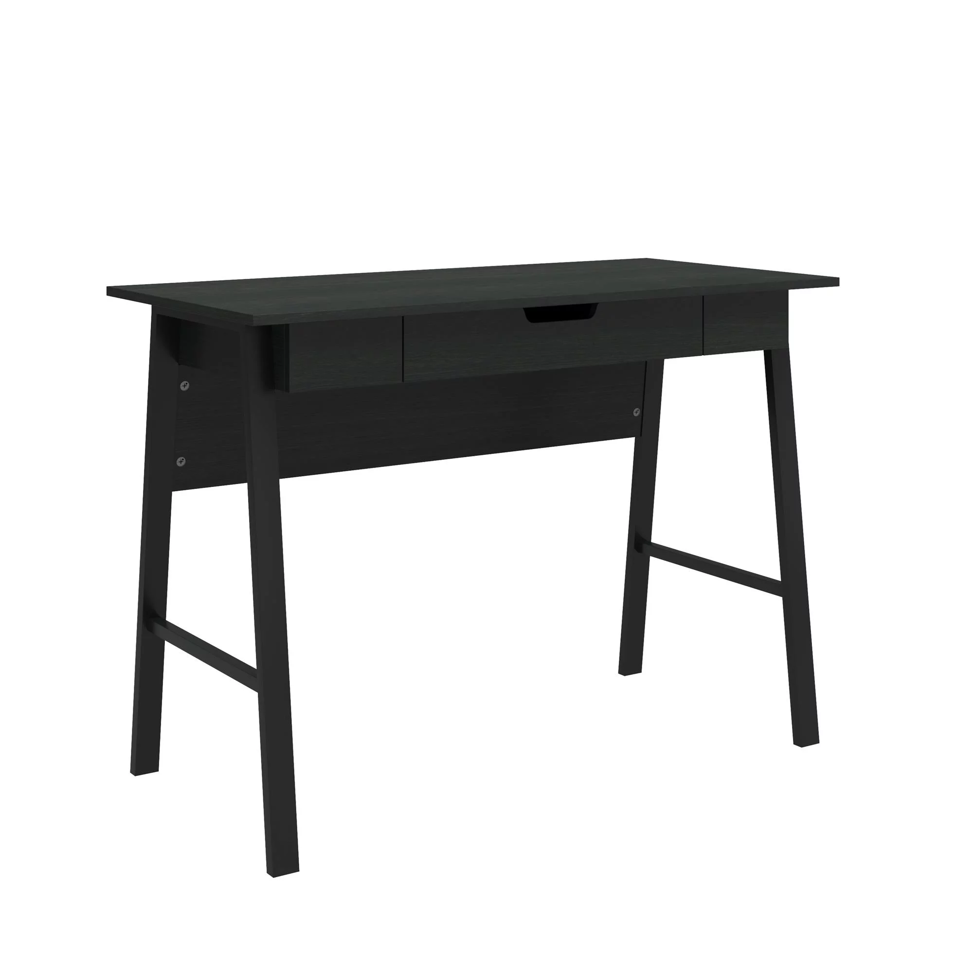 Ameriwood Home Oviedo Computer Desk with Drawer, Black Oak