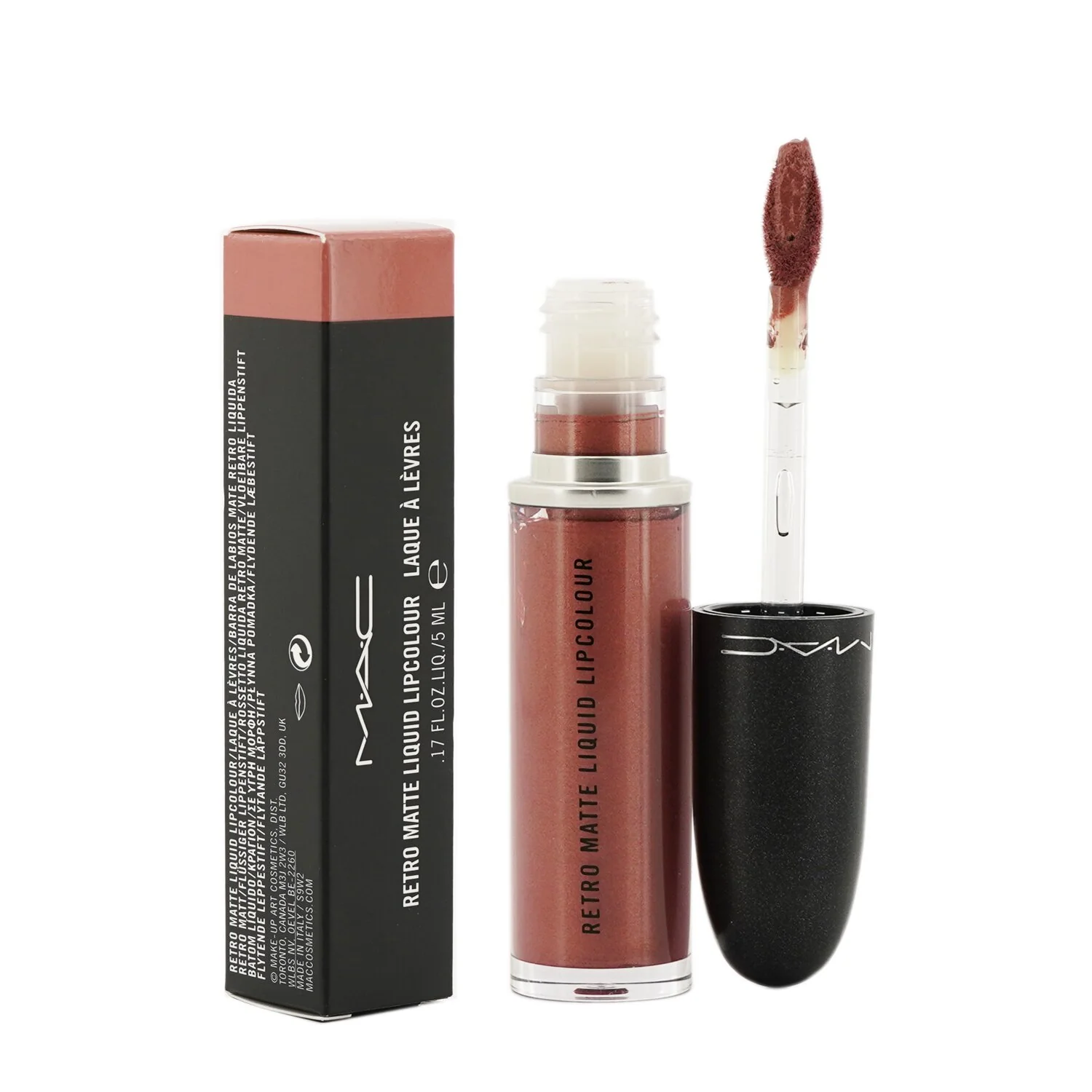 MAC Retro Matte Liquid Lipcolour - # 127 Foiled (Rose Bronze) (Metallic)  5ml/0.17oz
