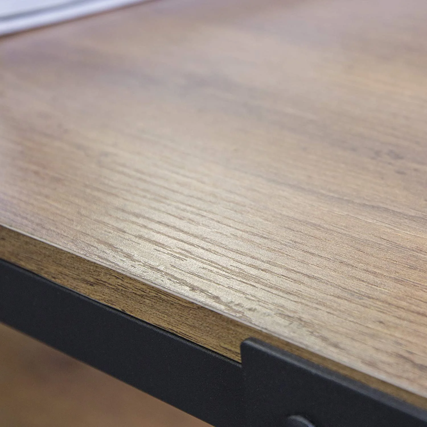 KHBIULIFE Declan Urban Industrial Angle Iron and Wood Coffee Table  46 Inch  Barnwood