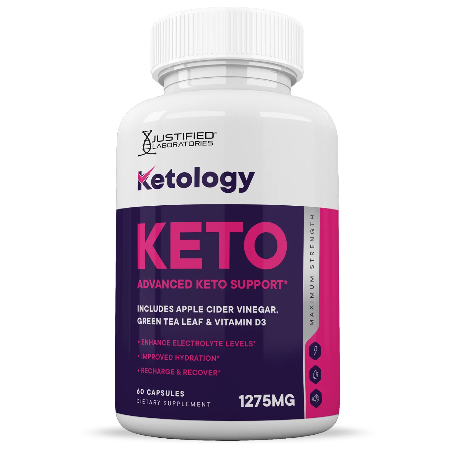 (5 Pack) Ketology Keto ACV Pills 1275mg Dietary Supplement 300 Capsules