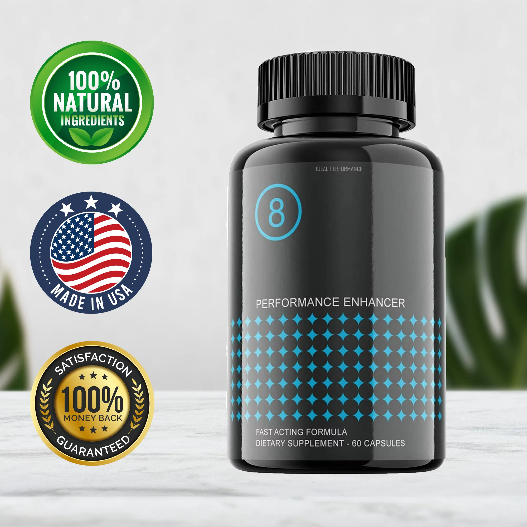 Performer 8 Pills Supplement for Men (2 Pack - 120 Capsules)