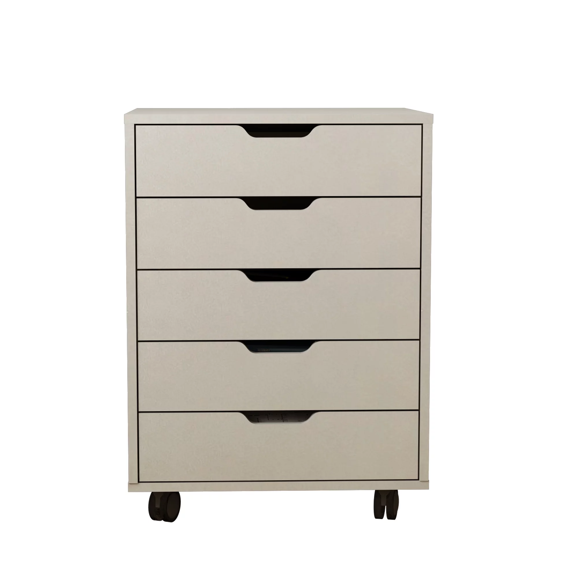The filing cabinet has five drawers, a small rolling filing cabinet, a printer rack, an office locker, and an office pulley movable filing cabinet&nbsp; white Gray