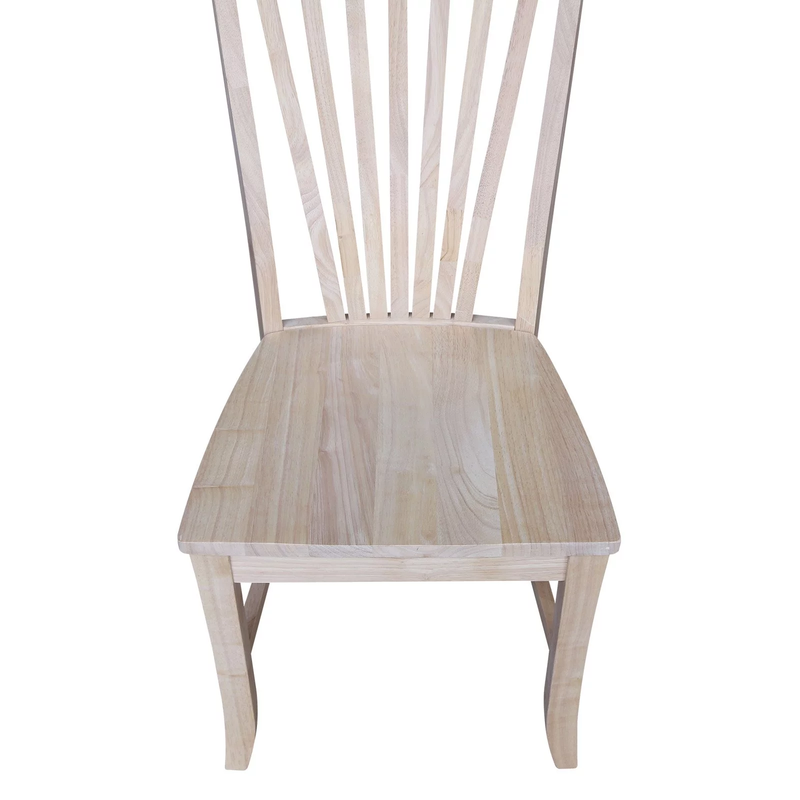 Amanda Solid Wood Chairs - Set of 2 - Unfinished