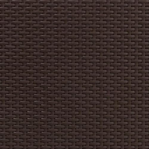 Flash Furniture Seneca Chocolate Brown Faux Rattan Coffee Table