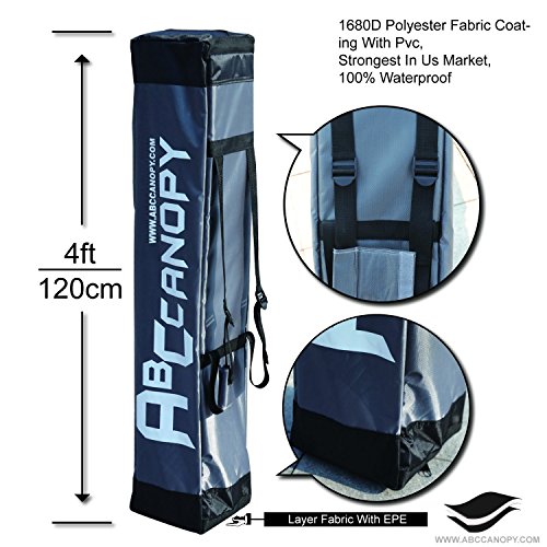 ABCCANOPY Pop Up Canopy - Outdoor Patio Portable Canopy Tent Heavy Duty for Backyard and Deck with 4 Sandbags(White, 10x10)