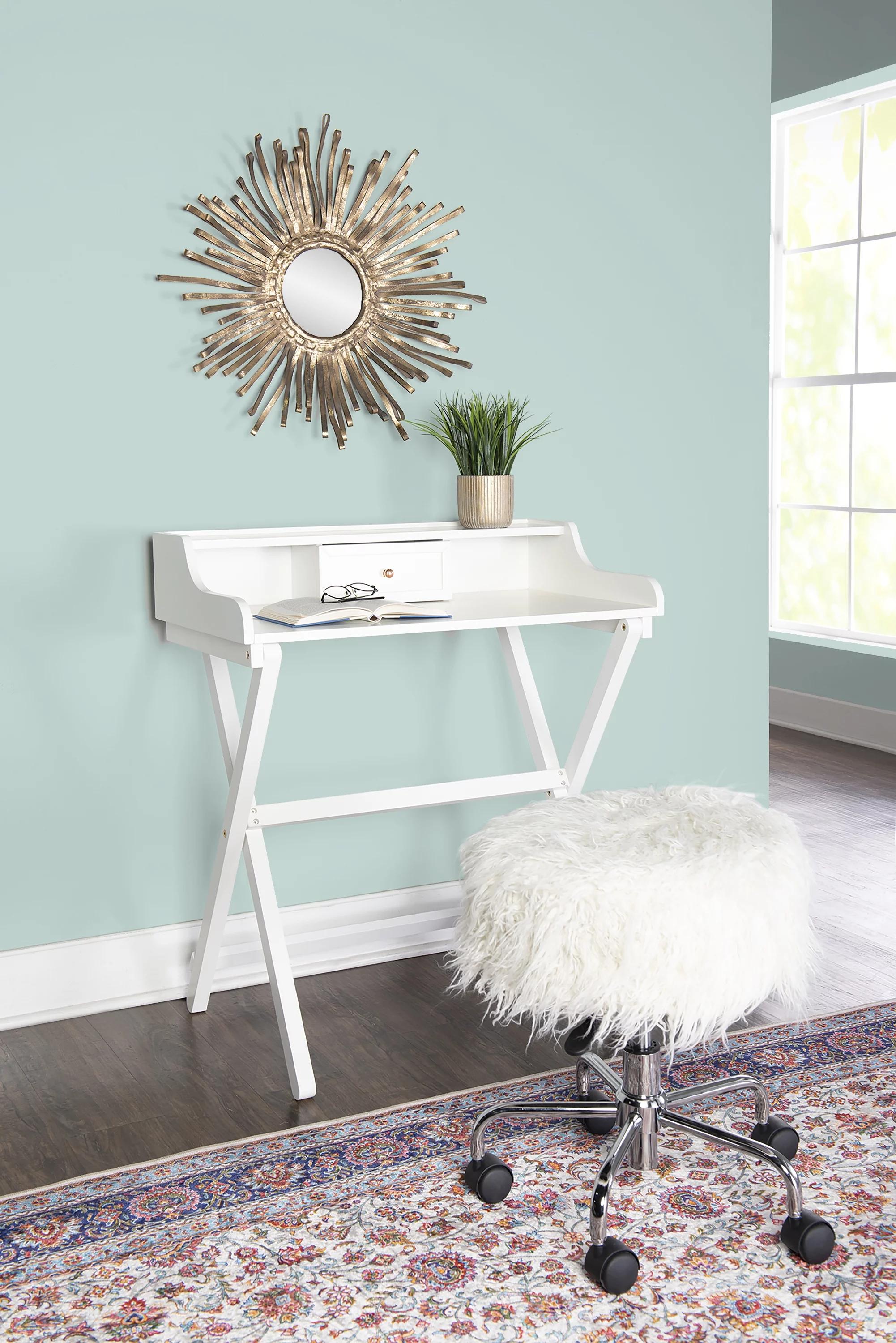 Linon Coy Folding Desk, 34.25