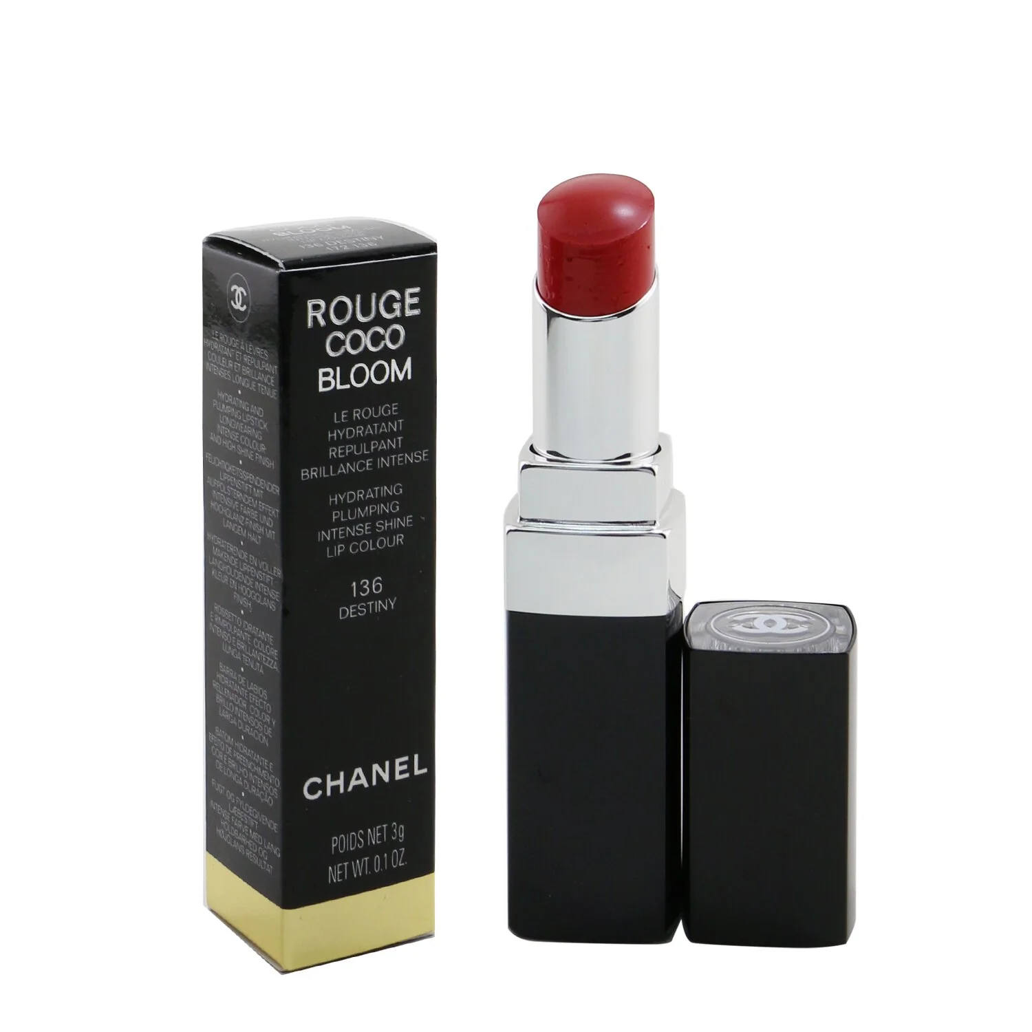 Chanel Rouge Coco Bloom Hydrating Plumping Intense Shine Lip Colour - # 132 Vivacity  3g/0.1oz