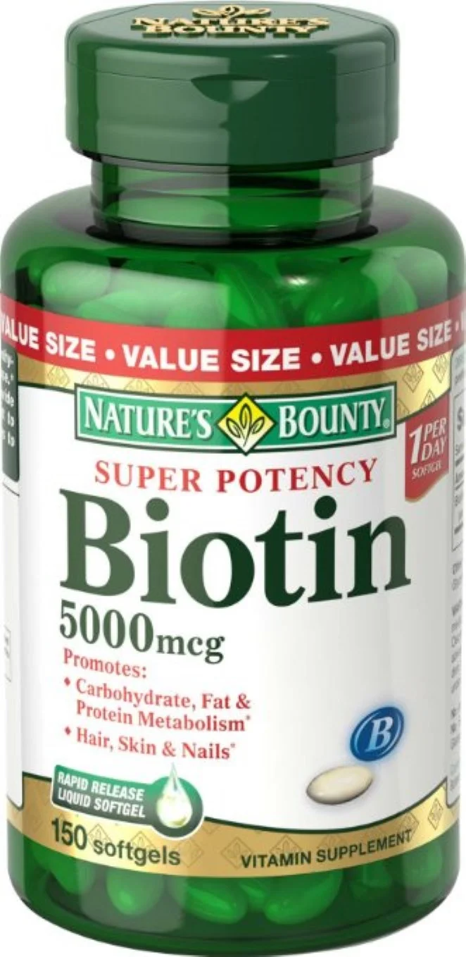 Nature's Bounty Biotin Softgels, 5000 mcg 150 ea (Pack of 3)