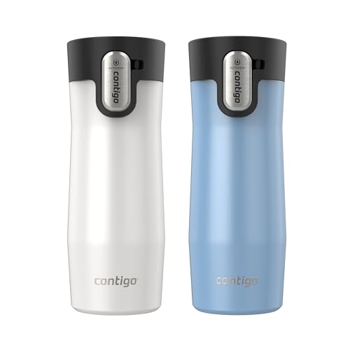 Contigo AUTOSEAL West Loop Vacuum-Insulated Stainless Steel Travel Mug with Easy-Clean Lid 20 oz Sake