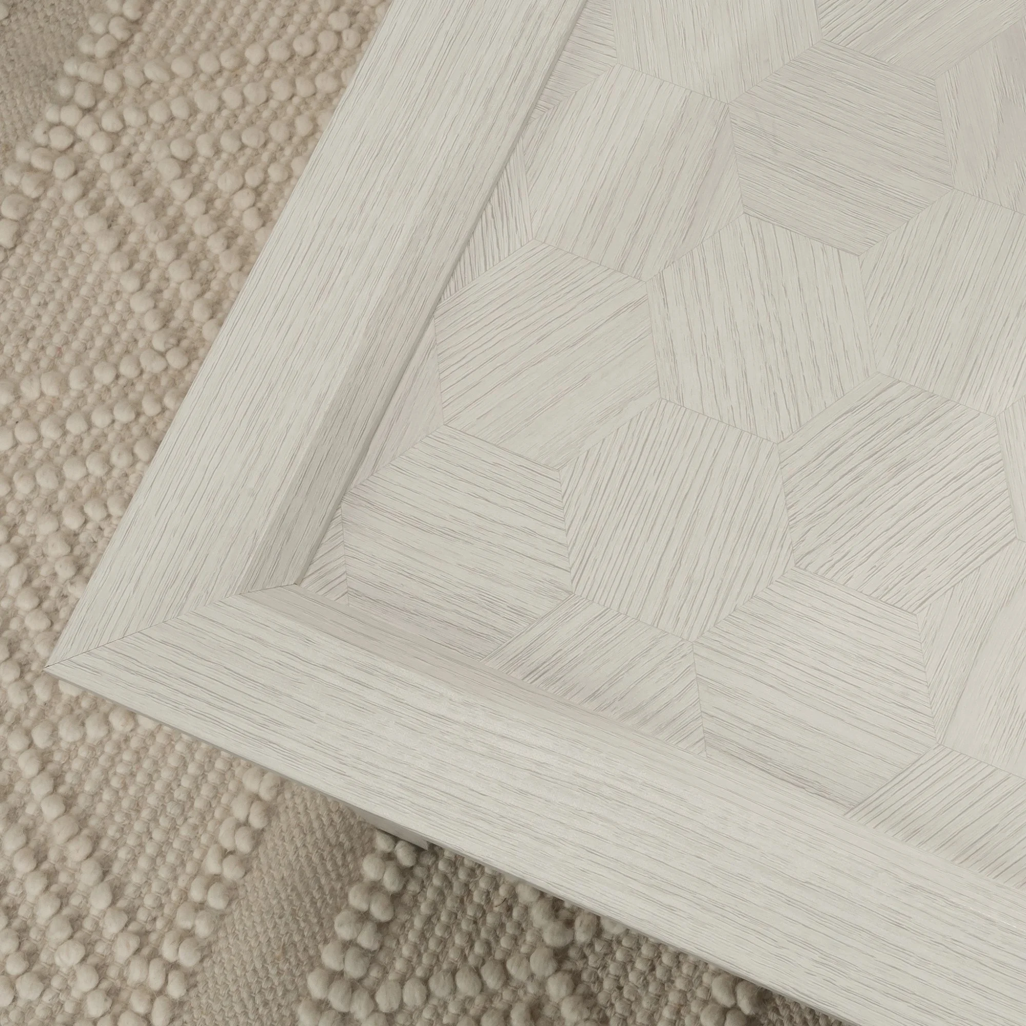 Sauder Larkin Ledge Engineered Wood and Metal Coffee Table in Glacier Oak