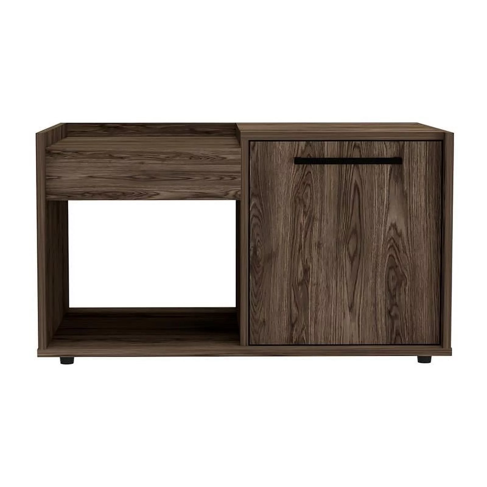 Home Square 2-Piece Set with Lyon Coffee Table & TV Stand in Dark Walnut