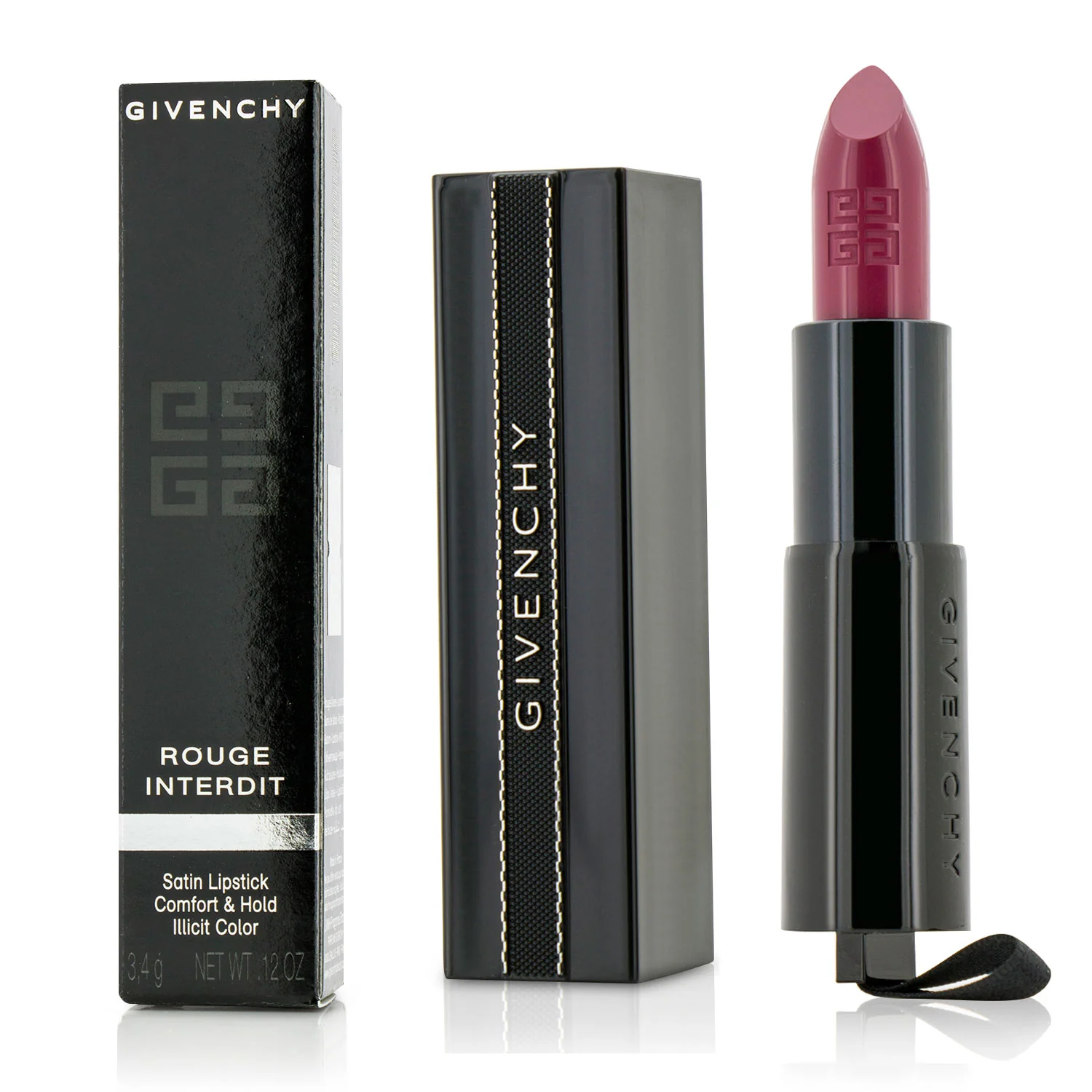 Givenchy Rouge Interdit Satin Lipstick - # 6 Rose Nocturne  3.4g/0.12oz