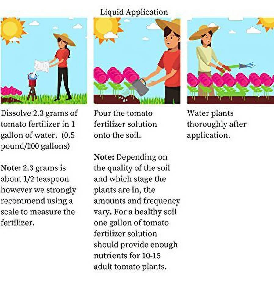 Tomato Fertilizer 4-18-38 Powder 100% Water Soluble Plus Micro Nutrients and Trace Minerals 