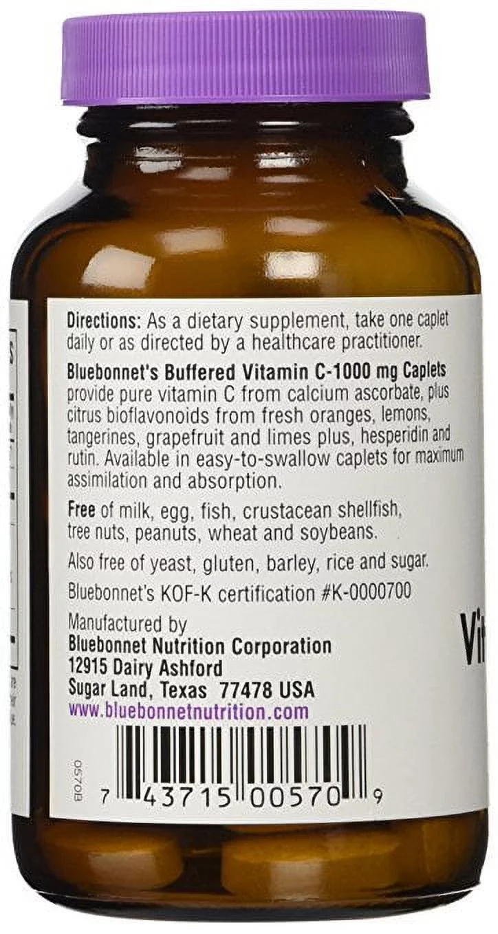 Bluebonnet - Buffered Vitamin C-1000 mg 90 Caplets