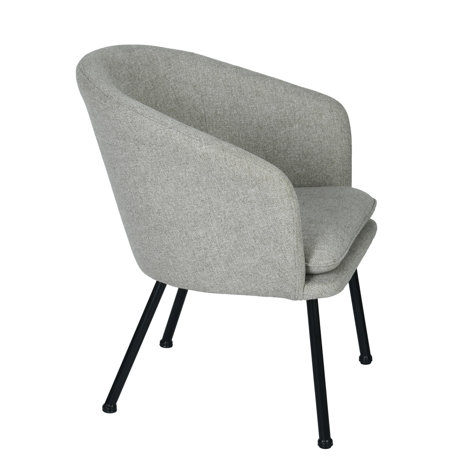 Homy Casa 22.8'' Accent Arm Chairs, Living Room Chairs, Mid-Century Modern Fabric Chairs, Arm Chairs, Wicker Grey