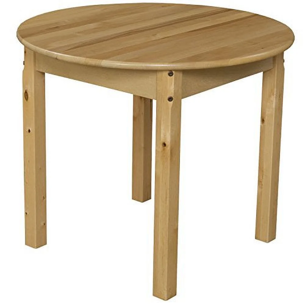 Wood Designs 83022 30 Round Hardwood Table with 22 Legs, 23 Height, 30 Width, 30 Length